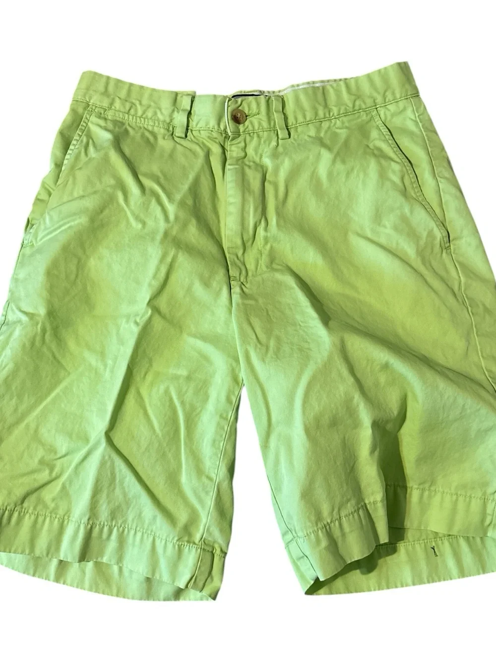 Polo by Ralph Lauren Lime Green Flat Front Men's Shorts